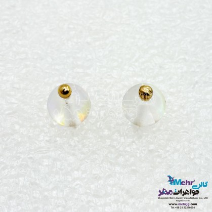 Gold Earring - Seven Color Bubble Design-SE0440